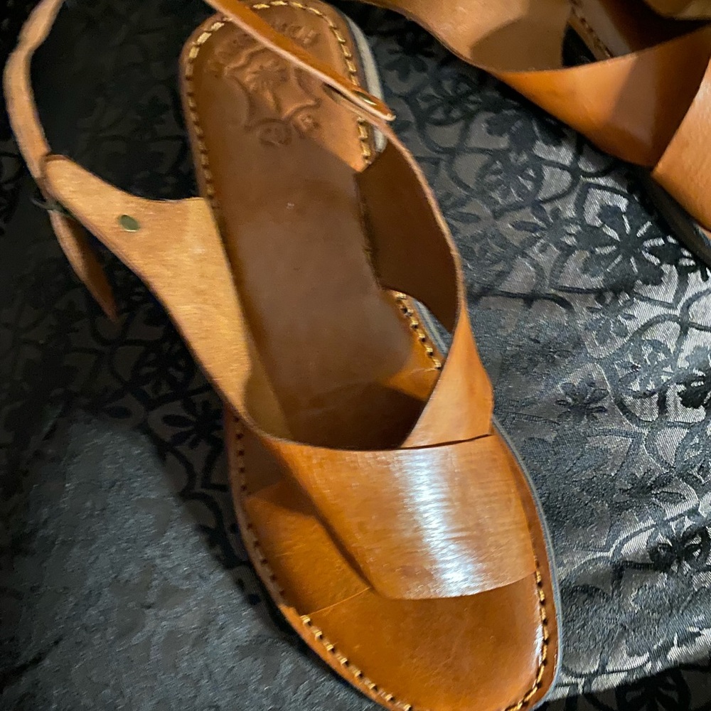Brown Leather Women's Sandals